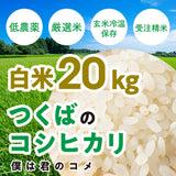 【白米20kg】2025年新米 農家直送つくばの低農薬コシヒカリ「僕は君のコメ」
